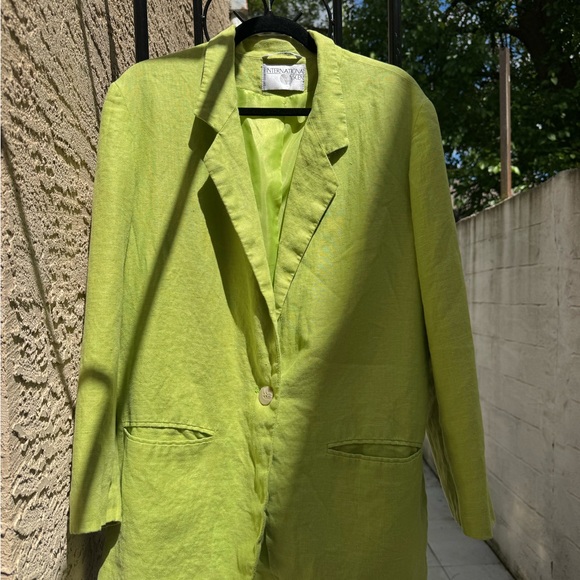 Lime Green Blazer - Picture 1 of 5